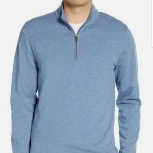 Faherty Suffolk Pullover Sweater Light Blue XL Men